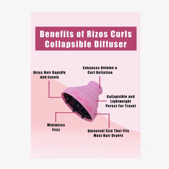 ✨ Diffuser! Rizos Curl Collapsible for Travel ✈️➰➿ - Picture 6 of 6